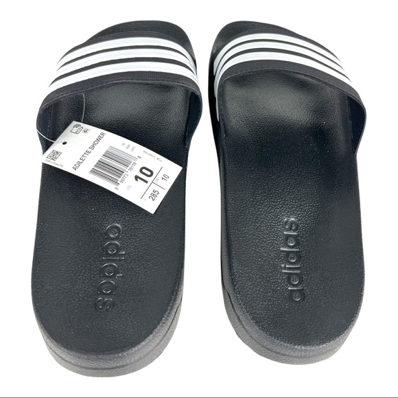 Adidas Black Cloudfoam Shower Slides main image 6